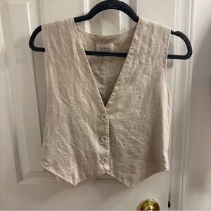 Dissh Banks Linen Vest, US 2